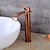cheap Classical-Bathroom Sink Mixer Faucet Tall with Drain, Basin Vessel Tap Ceramic Valve Single Handle Deck Mounted ORB/Rose Gold/Bursh Nickel
