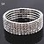 cheap Bracelets &amp; Bangles-Women&#039;s Crystal Chain Bracelet Cuff Bracelet Tennis Bracelet Tennis Chain Cheap Ladies Fashion Italian Iced Out Silver Plated Bracelet Jewelry 1# / 2# / 3# For Christmas Gifts Party Wedding Casual