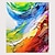 billige Abstrakte malerier-oljemaleri 100 % håndlaget håndmalt veggkunst på lerret horisontal panoramaabstrakt fargerikt landskap moderne boligdekorasjon innredning rullet lerret uten ramme ustrukket
