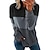 Недорогие Базовые плечевые изделия для женщин-женские толстовки с принтом в полоску с цветными блоками и длинными рукавами, удобные свободные мягкие повседневные футболки, пуловер