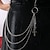 cheap Women&#039;s Belt-Men&#039;s Women&#039;s Pants Chain Wallet Chain Pocket Chain Metal Chain Buckle Free Chain Casual Classic Party Daily Silver