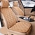 preiswerte Autositzbezüge-2 Stück Universal-Autositzbezug vorne vier Jahreszeiten Autoinnenausstattung Beflockung Stoffkissen Autositzschutz einfach zu installieren mit integrierten Aufbewahrungstaschen warm halten