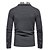 abordables Polo clásico para hombre-Hombre Camisa casual POLO Exterior Negocio Cuello de polo Clásico Manga Larga Básico Clásico Color sólido Plaid Estilo formal Botón frontal Primavera Otoño Ajuste regular Negro Blanco Gris Oscuro Gris