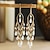 cheap Earrings-Women&#039;s Drop Earrings Geometrical Drop Stylish Simple Boho Earrings Jewelry Beige / White / White / Black For Party Holiday 1 Pair