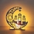 economico Luci notturne e decorative-Ramadan eid mubarak luci led in legno luce notturna decorazione lampada stella luna luce islamico festival musulmano decorazioni per la casa