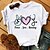 cheap Tees &amp; T Shirts-Women&#039;s T shirt Tee Green Blue Pink Print Graphic Heart Casual Weekend Short Sleeve Round Neck Basic Regular Painting Couple S