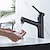 billige Klassisk-håndvask blandekar armatur udtræk med 2-mode tud sprøjte, enkelt håndtag nedtrækkelig håndvask vandhaner dæk monteret
