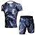 cheap Hunting Clothing-pro basketball training short-sleeved shorts fitness clothes two-piece men&#039;s compression quick-drying sports tights