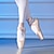 baratos Sapatilhas de Ballet-Mulheres Sapatilhas de Balé Sapatilhas Pointe Treino Espetáculo Ensaio / Prática Fitas Sem Salto Com Cadarço Adulto Rosa claro / Cetim