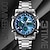 ieftine Ceasuri Digitale-skmei ceas de mână pentru bărbați, modă de lux, modern casual, cu quartz, calendar impermeabil, ceas cu numărătoare inversă, ceas cu alarmă, ceas sport din oțel inoxidabil