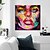 tanie Obrazy z ludźmi-Obraz olejny ręcznie malowane ściany sztuki nowoczesne abstrakcyjne francoise nielly nóż piękna kobieta portret twarz dekoracja wnętrz wystrój walcowane płótno bez ramki nierozciągnięte