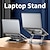 preiswerte Ständer &amp; Kühlpads-Laptop Stand für Schreibtisch Verstellbarer Laptopständer Metall Silikon Tragbar Faltbar Alles in einem Laptop Halter Kompatibel mit Kindle Fire iPad Pro MacBook Air Pro 9 bis 15,6 Zoll 17 Zoll