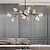 cheap Chandeliers-102 cm Unique Design Chandelier LED Crystal Nordic Style Modern Living Room Dining Room Bedroom 110-120V