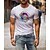 cheap Men&#039;s Casual T-shirts-Men&#039;s Unisex T shirt Tee Hot Stamping Floral Graphic Prints Letter Crew Neck World Peace Casual Daily Print Short Sleeve Tops Cotton Basic Designer Big and Tall Sports White Black Blue / Summer