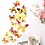 cheap Home &amp; Garden-three-dimensional wall stickers simulation butterfly color printing butterfly wedding room decoration tv background  living room decorations