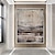 billige Abstrakte malerier-Hang malte oljemaleri Håndmalte Horisontell panoramautsikt Abstrakt Landskap Moderne Inkluder indre ramme