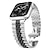 billige Apple Watch-bånd-Kædearmbånd Kompatibel med Apple Watch urrem 38mm 40mm 41mm 42mm 44mm 45mm 49mm Herre To tone Metal lås Rustfrit stål Udskiftning af urrem til iwatch Ultra 2 Series 9 8 7 SE 6 5 4 3 2 1
