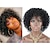 halpa Huippulaadukkaat peruukit-sanka peruukit hiussarja afroperuukit mustille naisille lyhyet synteettiset kihara peruukki ombre harmaa 8 tuumaa
