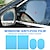 abordables Décorations/protections pour carrosserie-Film Starfire HD rétroviseur latéral de voiture film anti-buée étanche film de verre de fenêtre latérale peut protéger votre vision en conduisant les jours de pluie 2 pièces