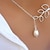 billiga Halsband och hängen-1 st faux pärlhalsband blommigt för kvinnors street holiday date krom vänner presenter till mamma