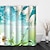 billige Dusj Gardiner Topp Salg-dusjforheng med kroker, blomsterplante lyse grønne akvarellblader på den øverste planten med blomsterdekorasjon på badet tomme med kroker