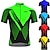 cheap Cycling Clothing-21Grams Men&#039;s Short Sleeve Cycling Jersey Bike Top with 3 Rear Pockets Breathable Quick Dry Moisture Wicking Mountain Bike MTB Road Bike Cycling Green Yellow Sky Blue Spandex Polyester Sports