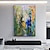 olcso Absztrakt festmények-Hang festett olajfestmény Kézzel festett Függőleges panoráma Absztrakt Tájkép Modern Anélkül, belső keret