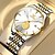 preiswerte Automatik Uhren-OLEVS Mechanische Uhr für Herren Analog Automatikaufzug leuchtend Alltag Wasserfest Kalender Nachts leuchtend Legierung Edelstahl Mode