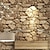 cheap Brick&amp;Stone Wallpaper-Cool Wallpapers Wall Mural Brick Wallpaper Brown 3D Rock Stone Wall Covering Adhesive Required PVC Home Décor 1000*53 cm