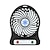 cheap Fans-Portable USB Cooling Fan Mini Desk USB Fan Rechargeable LED Light 3-speed Fans Utdoor Adjustable Air Cooler Summer