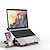 זול מעמדים ורפידות קירור-מחשב נייד לַעֲמוֹד ל שׁוּלְחָן כְּתִיבָה מעמד למחשב נייד מתכוונן פלסטי סיליקון נייד מתקפל הכל ב - 1 מחשב נייד מחזיק מותאם ל קינדל אש אייפד פרו MacBook Air Pro 9 עד 15.6 אינץ&#039; 17 אינץ&#039;
