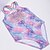 cheap Girls&#039; Swimwear-Kids Girls&#039; One Piece Swimwear Swimsuit Print Swimwear Sleeveless Print Color Block Pink Active Cute Outdoor Beach Bathing Suits 5-13 Years / Spring / Summer