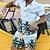 billiga hawaiiska sommarskjortor för män-Herr Skjorta kostymer Grafisk skjorta Uppsättning Vit Rodnande Rosa Blå Grön Kortärmad Knapp ner krage Semester Utekväll Mönster Kläder Strandstil