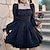 cheap Historical &amp; Vintage Costumes-Punk &amp; Gothic Vacation Dress Dress Short / Mini Goth Girl Women&#039;s Tummy Control Casual Daily Dress