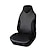 cheap Car Seat Covers-Universal Car Front Seat Cover PU Leather Fashion Style Smooth High Back Bucket Car Interior Cover Fit Most Cars, Trucks, SUVs