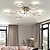 abordables Luces de techo regulables-Plafón led regulable estilo nórdico 142 cm círculo metal acabados pintados moderno 220-240v