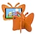 olcso Kindle tokok-Tabletta Ügy Fedő Kompatibilitás Amazon Kindle Fire HD 10 / Plus 2021 Tolltartó állítható támasztékkal Ütésálló Pillangó Egyszínű 3D figura Szilikagél PC Gyermekeknek