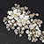 preiswerte Hochzeit Kopfschmuck-Haarkämme Blumen Kopfschmuck Aleación Hochzeit Party / Abend Hochzeit Brautkleidung Mit Imitationsperle Blume Kopfschmuck Kopfbedeckung