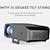 cheap Projectors-F10 LED Mini Projector Auto focus Keystone Correction WiFi Bluetooth Projector Video Projector for Home Theater 720P (1280x720) 2000~2999 lm Android 9.0 Compatible with HDMI USB TV Stick
