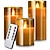 Χαμηλού Κόστους Φωτιστικά Διακόσμησης &amp; Νυκτός-τρεμοπαίζουν χωρίς φλόγα κεριά φωτάκια τηλεχειριστήριο κεριά με μπαταρία απομίμηση κεριών γυαλιού με τηλεχειριστήριο ακρυλικό χρονοδιακόπτη ποδηλασίας πακέτο 24 ωρών με κεριά 3d3x h456led κεριά