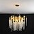 cheap Chandeliers-60 cm Pendant Lantern Design Chandelier LED Pendant Light Crystal Aluminum Painted Finishes Modern