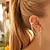 ieftine Cercei-Clip pe cercei Cătușe pentru urechi For Pentru femei Petrecere Zi de Naștere Casual Argilă Aliaj Frunze Argint / Cercei