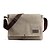 cheap Crossbody Bags-Unisex Messenger Bag Crossbody Bag Canvas Daily Office &amp; Career Zipper Solid Color Black Khaki Coffee