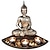 abordables Home Fragrances-Zen bouddha statue chandelier spa salon de beauté décoration ornements sud-est asiatique style bouddha statue salon maison artisanat décoration