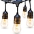 preiswerte LED Lichterketten-s14 globale Lichterketten für den Außenbereich, handelsübliche wetterfeste Edison-Vintage-Birnen, 10 m, 10 Stk./15 m, 15 Stk. Hängesteckdosen, ul-gelistete, dekorative Café-Terrassenbeleuchtung für