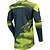 tanie Męskie koszulki-21Grams Męskie Koszulka zjazdowa Długi rękaw Kolarstwo górskie Kolarstwie szosowym Zielony Szary Rower Oddychający Szybkie wysychanie Odprowadza wilgoć Poliester Spandeks Sport Geometria Odzież