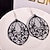 cheap Earrings-Drop Earrings Dangle Earrings For Women&#039;s Party Special Occasion Birthday Alloy filigree Drop Silver