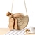 cheap Crossbody Bags-Women&#039;s Crossbody Bag Straw Daily Date Tassel Solid Color Brown Beige