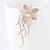 billige Trendy smykker-Dame Brocher Blomst Damer Stilfuld Elegant Italiensk Til hverdagsbug Krystal Rhinsten Broche Smykker Guld Til Fest Afslappet