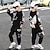 billiga Kläder för pojkar-2 delar barn pojkar hoodie byxor träningsoveraller långärmad vit svart dammblå bokstavstryck utomhus cool street style set